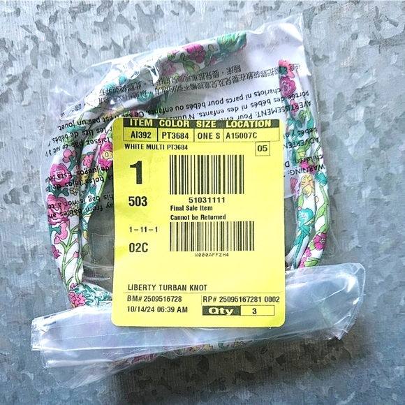 NWOT J.Crew Knot headband in Liberty® print - Picture 7 of 7